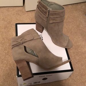 Nine West open toe booties